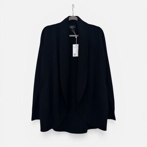 Quince 100% Mongolian Cashmere Shawl Collar Cardigan Black M NWT